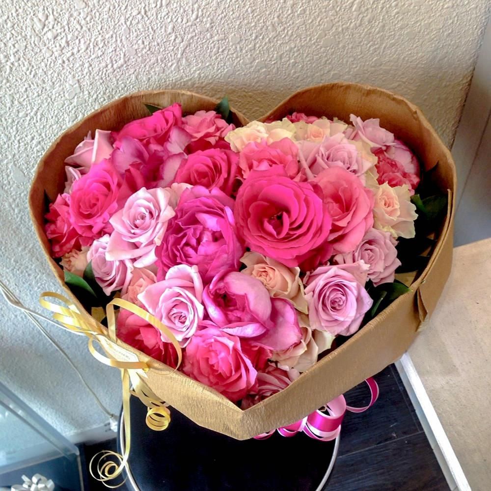 ハート型ブーケ | 京都祇園・河原町の花屋 フラワー&バルーンBLOSSOM