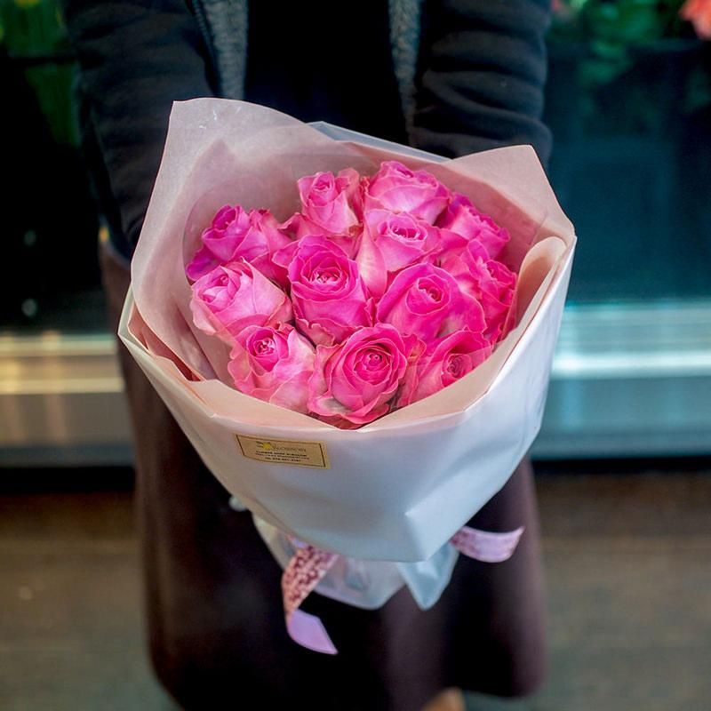 ピンクバラ ダズンローズブーケ | 京都祇園・河原町の花屋 フラワー