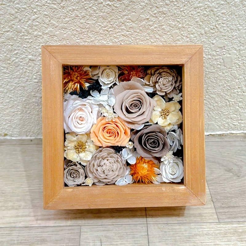 額入り押し花絵　プリザーブドフラワー　桜　京都テーマ 額入り押し花絵 プリザーブドフラワー 桜 京都テーマ 額入り