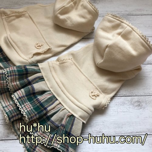 犬の服フードワンピース シンプルだけど可愛いわんこ服です 犬服ネットショップhu Hu