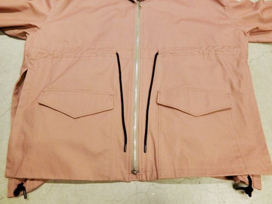 NEON SIGN FLARED FIELD JACKET Pink Beige - Laid back(レイドバック ...