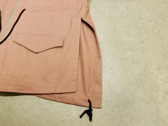 NEON SIGN FLARED FIELD JACKET Pink Beige - Laid back(レイドバック