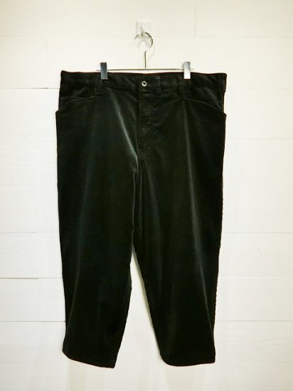 ESSAY Wide Tapered Corduroy Pants Black - Laid back(レイドバック