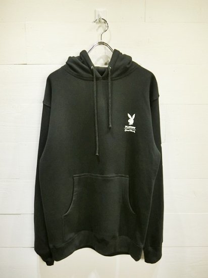 PLAYBOY×Good Worth Hoodie Sweat Black - Laid back(レイドバック) | 千葉 柏 セレクトショップ  the Sakaki,NEON SIGN,ESSAY,ATELIER  BETON,crepuscule,roundabout,O-,NL,COMESANDGOESなど国内ブランドと海外直接買い付けを織り交ぜたショップの オフィシャルウェブサイト