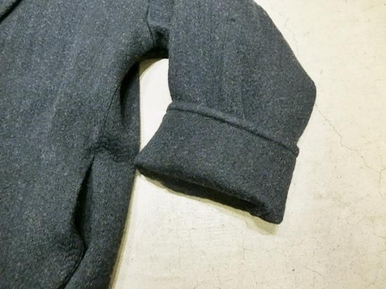 NEON SIGN MAXI COAT “SHETLAND” Black×Navy - Laid back(レイドバック 