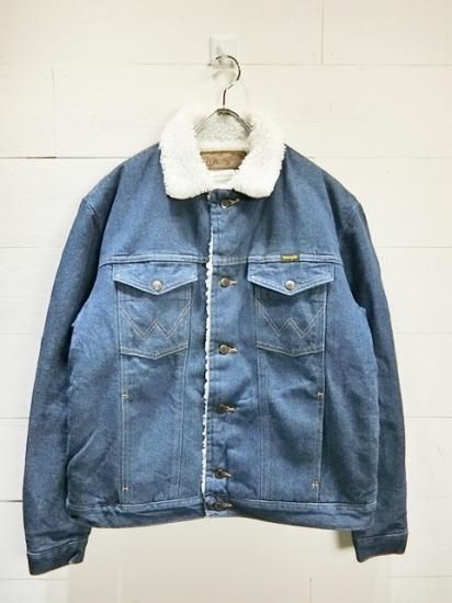 S*)様 80s USA wrangler boa denim jacket 1980's〜1990's Wrangler denim boa Jacket | vintage clothing