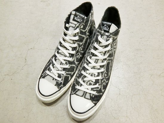 converse×Woolrich 70's Chuck Taylor ALL STAR Hi Charcoal - Laid
