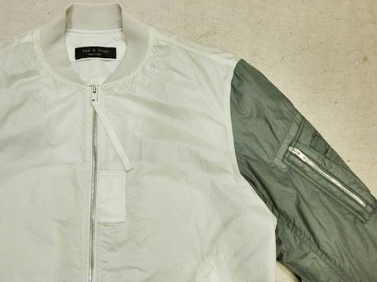 rag & bone（ラグ＆ボーン） Bicolor Nylon MA-1 Jacket Off