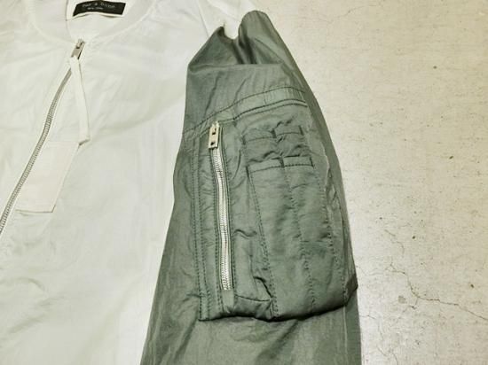 rag & bone（ラグ＆ボーン） Bicolor Nylon MA-1 Jacket Off