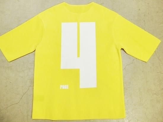 ESSAY×crepuscule Milano Rib ニット カットソー M ESSAY×crepuscule Milano Rib Knit T-Shirt Yellow - Laid back