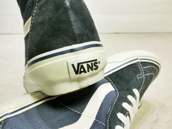 Dead Stock】90's VANS SK8-HI Navy - Laid back(レイドバック Dead Stock】90's VANS SK8-HI Navy - Laid back(レイドバック
