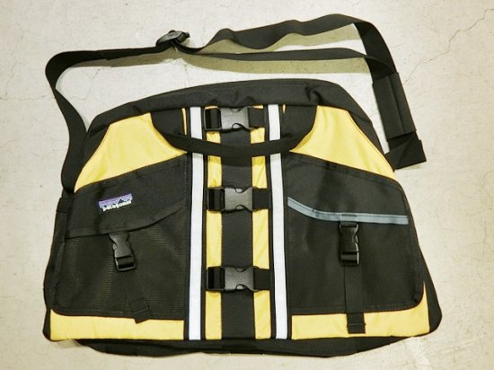 Used】patagonia Lotus Design Remade PFD Duffel Bag Yellow×Black