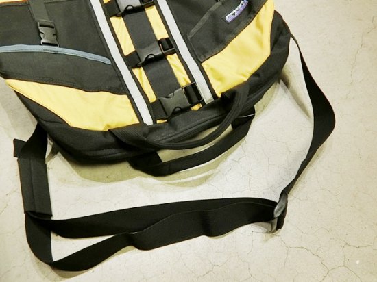 Used】patagonia Lotus Design Remade PFD Duffel Bag Yellow×Black 