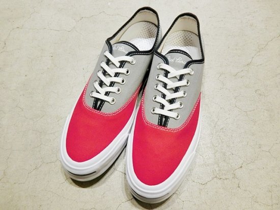 converse Jack Purcell Signature CVO OX Grey×Red - Laid back(レイド