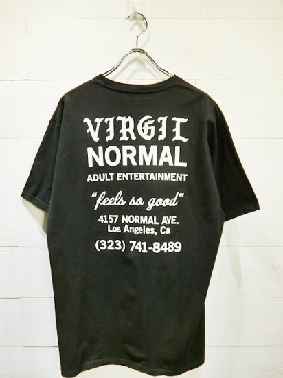 VIRGIL NORMAL Print T-Shirt Black - Laid back(レイドバック) | 千葉