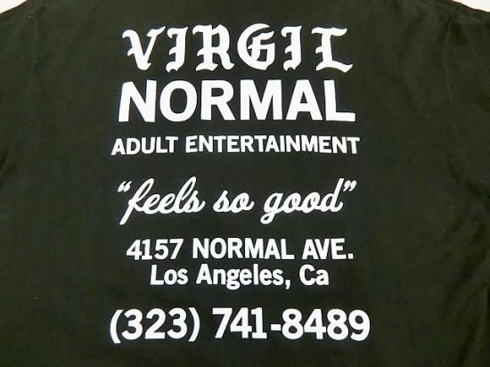 VIRGIL NORMAL Print T-Shirt Black - Laid back(レイドバック