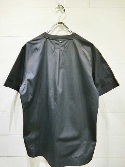 OAMC S/S Pullover V-Neck Shirt Navy - Laid back(レイド