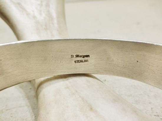 NAVAJO Bruce Morgan シルバー GIZスタンプワーク バングル NAVAJO Bruce Morgan シルバー GIZスタンプワーク バングル