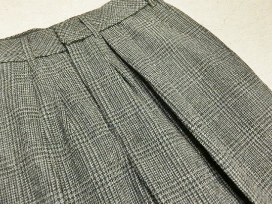 ESSAY Wide Tapered Slacks Gren Check - Laid back(レイドバック