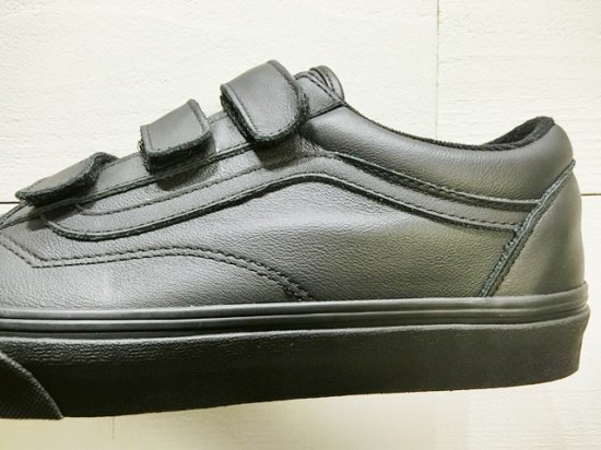 VANS（バンズ） OLD SKOOL Leather Velcro オールドスクール ベルクロ ...