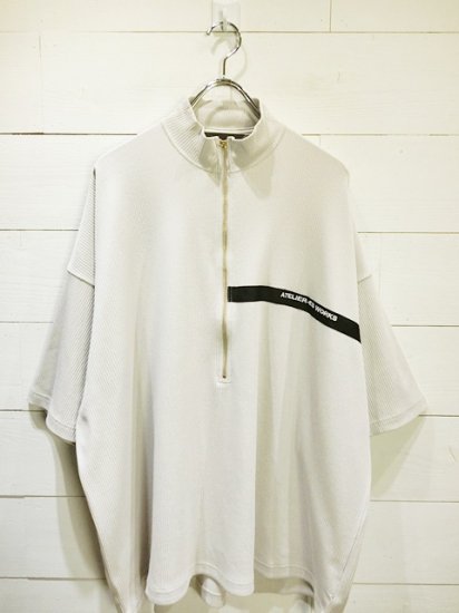 ESSAY HALF ZIP T-SHIRT L.Grey - Laid back(レイドバック) | 千葉 柏