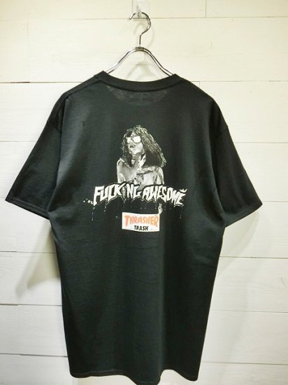Fucking Awesome×THRASHER S/S Print T-Shirt Black - Laid back ...