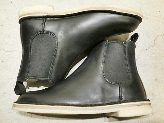 Clarks（クラークス） DESERT PEAK サイドゴアブーツ Black - Laid ...