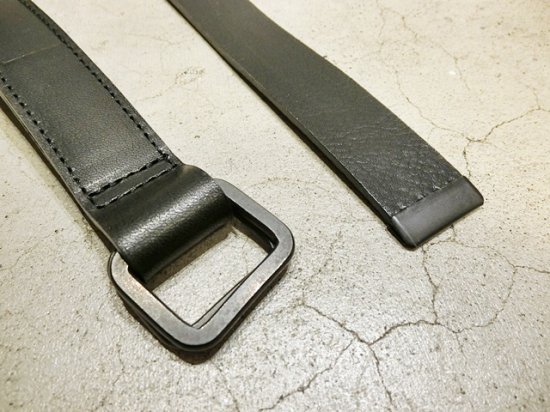 stein（シュタイン） 2019SS LEATHER BELT レザーベルト Black - Laid