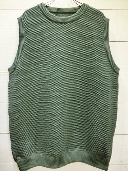 crepuscule（クレプスキュール） 2019SS moss stitch vest 鹿の子