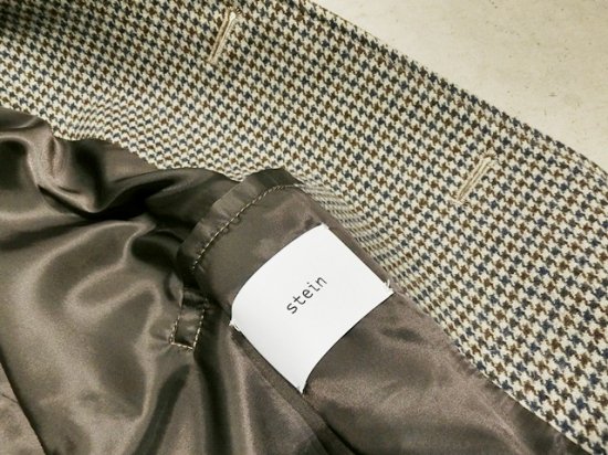 stein（シュタイン） 2019AW OVER SLEEVE INVESTIGATED COAT オーバースリーブガンクラブチェックコート Gun  Club Check - Laid back（レイドバック）| 千葉県 柏市 取り扱い 店舗 セレクトショップ 通販