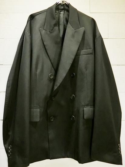 stein（シュタイン）2020SS 20SS OVERSIZED DOUBLE BREASTED JACKET オーバーサイズダブルジャケット  Black - Laid back（レイドバック）| 千葉県 柏市 取り扱い 店舗 セレクトショップ 通販