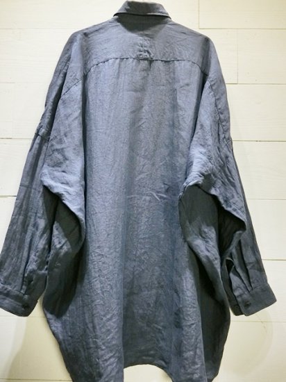 ESSAY（エッセイ） 2020SS 20SS DRAPE SHIRT ドレープシャツ Navy