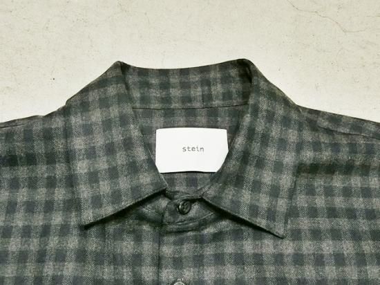 NOIVAN-STEIN チェック柄シャツ 42　美品♡ stein（シュタイン）2020AW 20AW OVERSIZED DOWN PAT SHIRT(WOOL