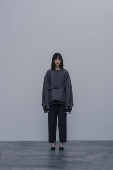 stein（シュタイン）2020AW 20AW NO COLLAR BELTED JACKET ノーカラー 