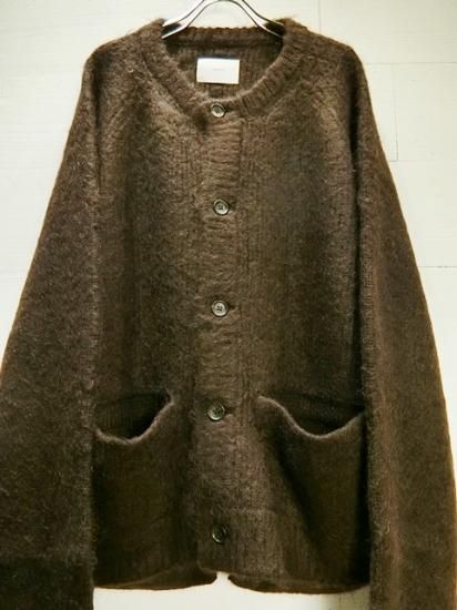 stein KID MOHAIR CARDIGAN D.Brown 20aw-hybridautomotive.com