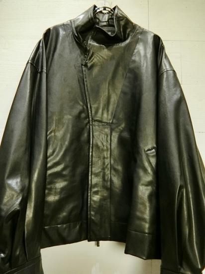 stein（シュタイン）2020AW 20AW OVER SLEEVE FAKE LEATHER JACKET オーバースリーブフェイクレザージャケット  Black - Laid back（レイドバック）| 千葉県 柏市 取り扱い 店舗 セレクトショップ 通販