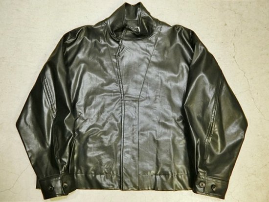 stein（シュタイン）2020AW 20AW OVER SLEEVE FAKE LEATHER JACKET