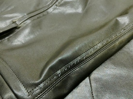 stein（シュタイン）2020AW 20AW OVER SLEEVE FAKE LEATHER JACKET