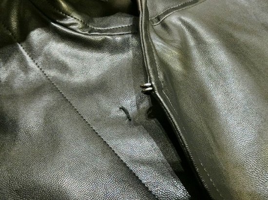 stein（シュタイン）2020AW 20AW OVER SLEEVE FAKE LEATHER JACKET