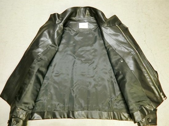 stein（シュタイン）2020AW 20AW OVER SLEEVE FAKE LEATHER JACKET