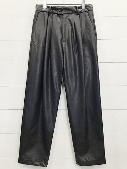 stein（シュタイン）2021SS 21SS FAKE LEATHER TROUSERS フェイク 