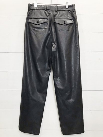 stein（シュタイン）2021SS 21SS FAKE LEATHER TROUSERS