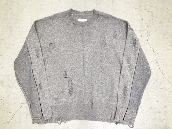 stein（シュタイン）2021SS 21SS OVERSIZED DAMAGED KNIT LS オーバー