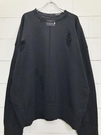 stein（シュタイン）2021SS 21SS OVERSIZED DAMAGED KNIT LS オーバー ...ダメージ