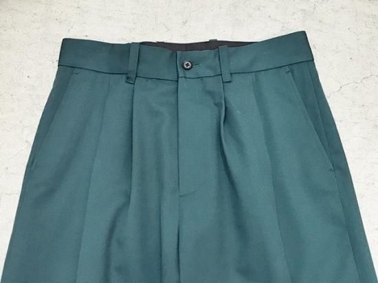 【関税込み】La Collection グリーン Stein トラウザーズ stein（シュタイン） 2021SS 21SS WIDE STRAIGHT TROUSERS