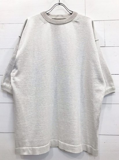 crepuscule（クレプスキュール）2021SS 21SS S/S KNIT ショートスリーブニットTシャツ L.Grey - Laid  back（レイドバック）| 千葉県 柏市 取り扱い 店舗 セレクトショップ 通販