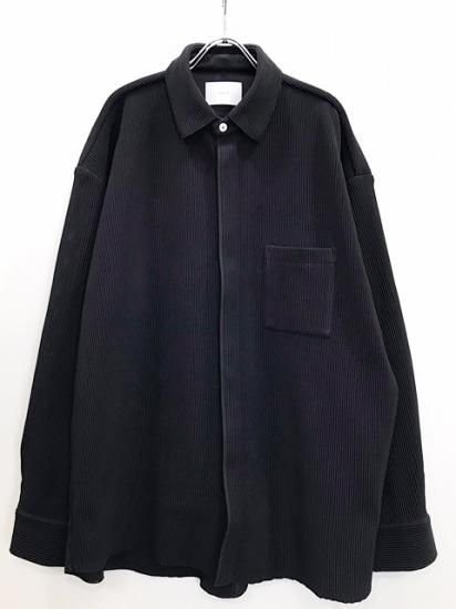 stein（シュタイン） 2021AW 21AW OVERSIZED GRADATION PLEATS SHIRT オーバーサイズプリーツシャツ  Black - Laid back（レイドバック）| 千葉県 柏市 取り扱い 店舗 セレクトショップ 通販