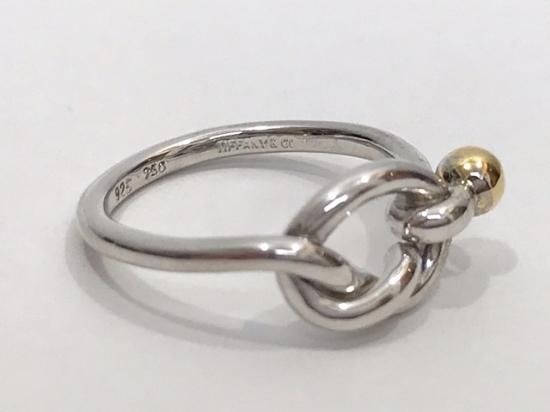 Used】TIFFANY LOVE KNOT RING ラブノットリング シルバーリング Used】TIFFANY LOVE KNOT RING ラブノットリング シルバーリング