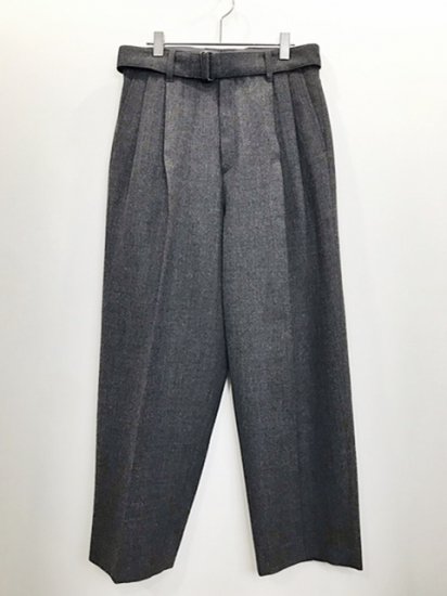 stein（シュタイン） 2021AW 21AW BELTED WIDE STRAIGHT TROUSERS 