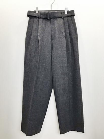 steinstein BELTED WIDE STRAIGHT TROUSERS